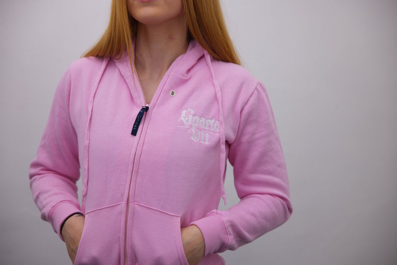 Hoodie - Pink/White Print - SpartaV11