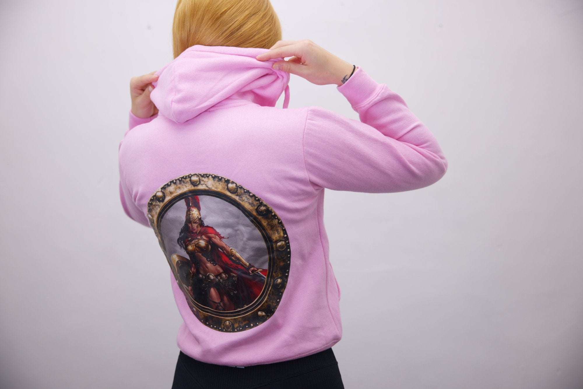 Hoodie - Pink/White Print - SpartaV11