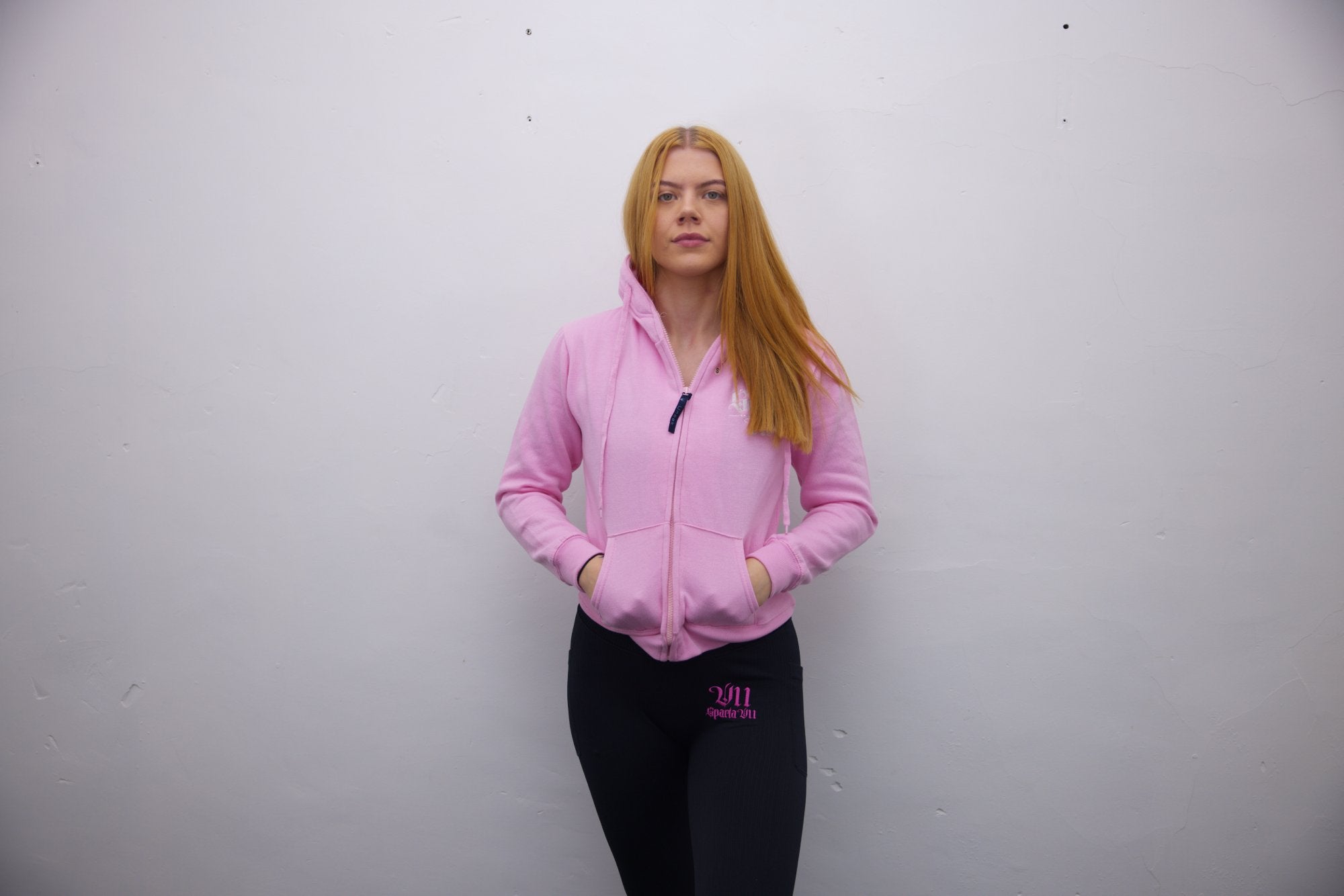 Hoodie - Pink/White Print - SpartaV11