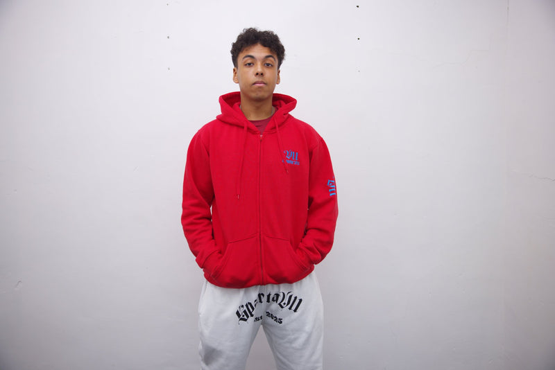Hoodie - Red/Blue Embroidery - SpartaV11
