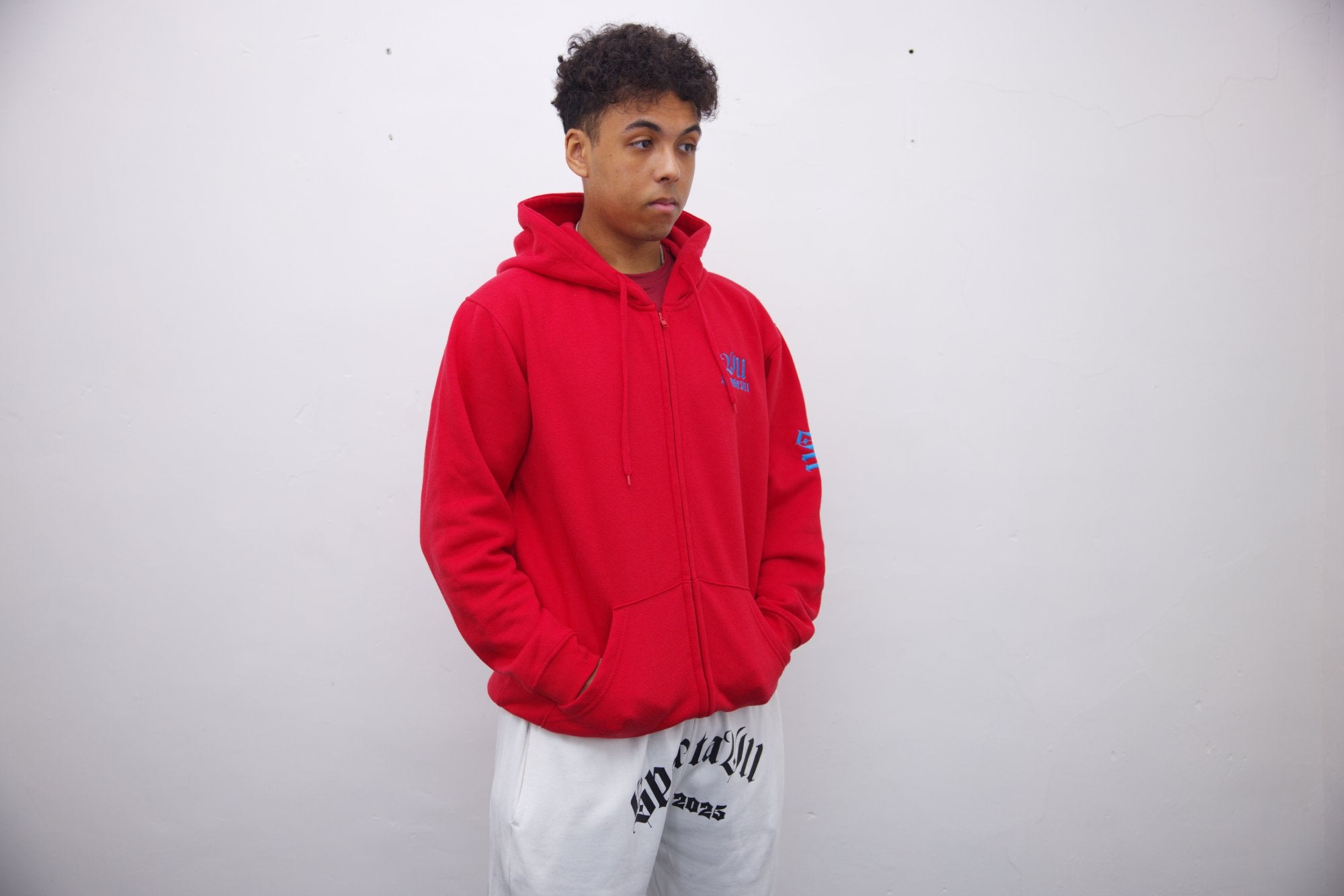 Hoodie - Red/Blue Embroidery - SpartaV11