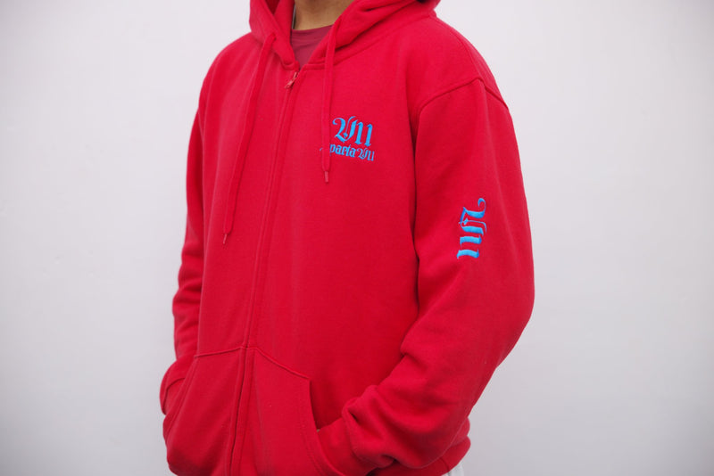 Hoodie - Red/Blue Embroidery - SpartaV11