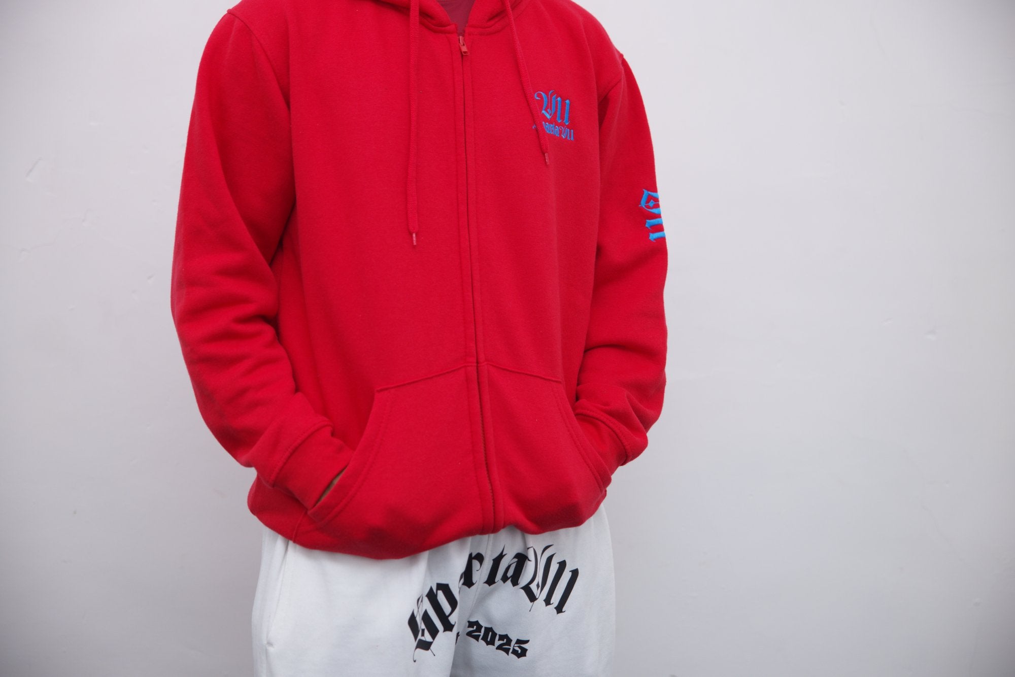 Hoodie - Red/Blue Embroidery - SpartaV11